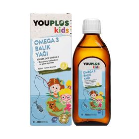YouPlus Kids Omega 3 150 ml Şurup Balık Yağı