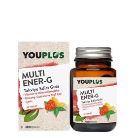 YouPlus Multi Ener-G Vitamin Mineral Kompleksi 4x30 Kapsül
