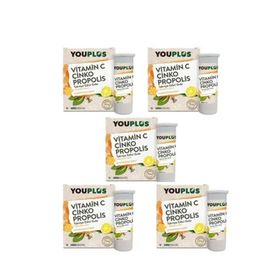 YouPlus Vitamin C Çinko Propolis 5x20 Efervesan Tablet