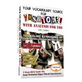 YOUR VOCABULARY SOURCE FOR YDS - TOEFL WITH ANALYSIS FOR YDS - OĞUZHAN CAMBAZ