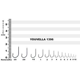 Youvella 1396 No:8 100'lü Kore Olta İğnesi