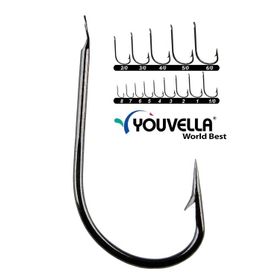 Youvella 1403 No:2 0 Siyah 100'lü Olta İğnesi