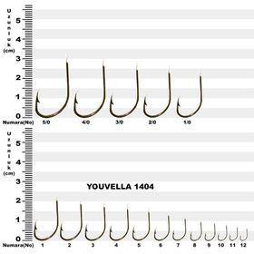 Youvella 1404 Kore 100'lü No:8 Olta İğnesi