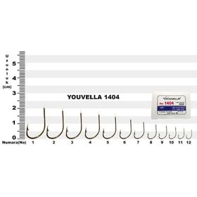 Youvella 1404 No:6 100'lü Paket Olta İğnesi