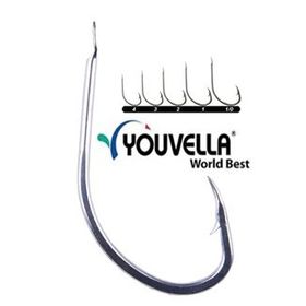 Youvella 1407 100'lü Kutu Galvaniz Kısa Pala Dövme Papağan Olta İğnesi