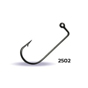 Youvella 2502 Delikli Uzun 100'lü Kutu Black Nikel Jig Head İğnesi