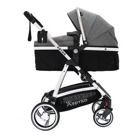 Yoyko City Seyahat Sistem 3 İn 1 Gri Silver Bebek Arabası