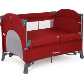 Yoyko Exclusive Comfort 8'in 1 70 x 110 cm Bordo Oyun Parkı Yatak