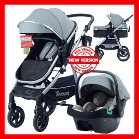 Yoyko Luxury 3 In 1 Siyah Silver Travel Sistem Bebek Arabası