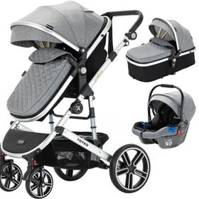 Yoyko Ultimate Travel Sistem 3 in 1 Gri Bebek Arabası