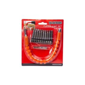 Yu-Su Tools 12'li Bükülebilir Esnek Şaft Bits Matkap Ucu ve Vidalama Uçları Set