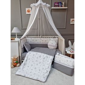 Yuar Baby 70x130 cm Uzay Gri Air Beşik Uyku Seti