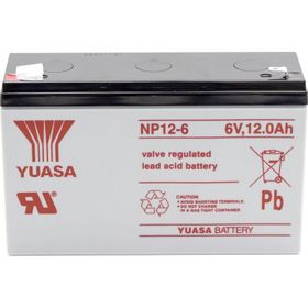 Yuasa 6V 12Ah Bakımsız Kuru Akü