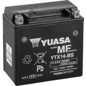 Yuasa Kawasaki ZZ-12R ZXT20B 00-05 YTX14-BS Akü