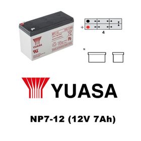 Yuasa NP 12V 7 Ah F1 İnce Bakımsız Kuru Akü