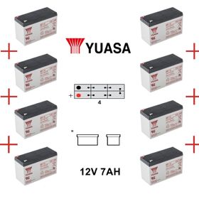Yuasa NP 12V 7 Ah F1 İnce Bakımsız Kuru Akü