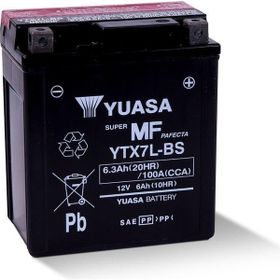 Yuasa YTX7L-BS 0 RH + Siyah Akü
