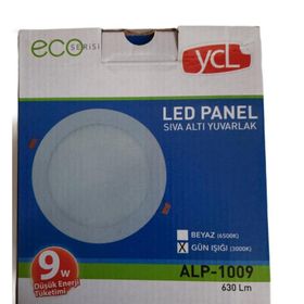 Yücel 9W Eko Yuvarlak Günışığı 3000k Led Panel