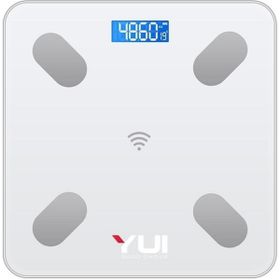 Yui TZC-001 Beyaz Yağ Ölçer Çok Fonksiyonlu Akıllı Bluetooth Şarjlı Tartı