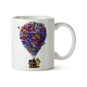 Yukarı Bak Up Balon Baskılı Kupa