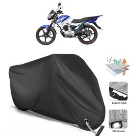 Yuki FIFTY 50 Siyah Arka Çanta Uyumsuz Ultra Kalın Su Geçirmez Motor Brandası