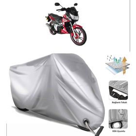 Yuki Yıldız 130 Siyah Arka Çanta Uyumsuz Ultra Kalın Su Geçirmez Motor Brandası
