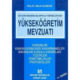 YÜKSEKÖĞRETİM MEVZUATI (CILTLI) - ALAADDIN ŞAHİN