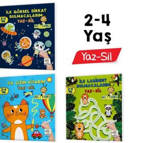 Yükselen Zeka 9786057483317 Mucit Karınca 1. Seri 2 4 Yaş Evde Etkinlik Seti Yaz Sil Kitaplar