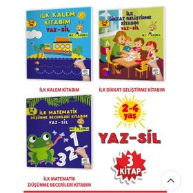 Yükselen Zeka 9786057483317 Mucit Karınca 1. Seri 2 4 Yaş Evde Etkinlik Seti Yaz Sil Kitaplar