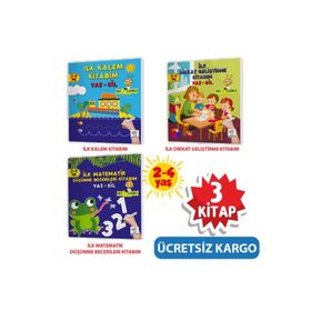 Yükselen Zeka 9786057483317 Mucit Karınca 1. Seri 2 4 Yaş Evde Etkinlik Seti Yaz Sil Kitaplar