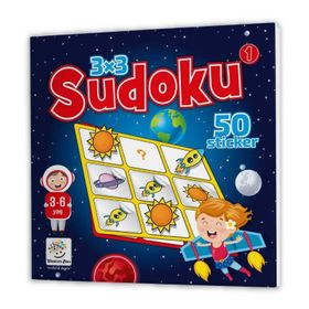 Yükselen Zeka 9786057483331 Stickerli Sudoku Serisi 3 6 Yaş Dikkat Geliştiren Bulmacalar