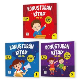 Yükselen Zeka 9786257632072 Konuşturan Kitap Serisi Türkçe'de En Çok Kullanılan 1000 Kelime 2 4 Yaş Yaz-Sil Kitaplar