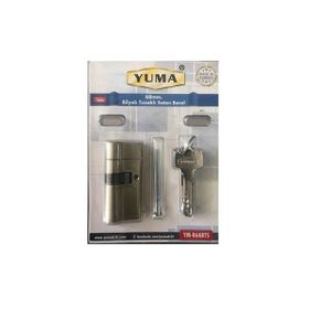 Yuma 68 mm Nikel Tuzaklı Bilyalı Ortak Anahtarlı 2'li Kilit Göbeği