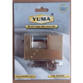 Yuma YM-3080R 80 mm Kayar Milli Asma Kilit