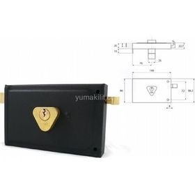 Yuma YM-602 Kare Tirajlı Kilit