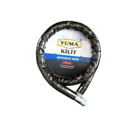 Yuma YM752 Siyah 120 cm 22 mm Siyah Körüklü Motorsiklet Kilidi