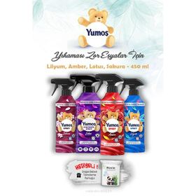 Yumoş 4x450 ml Sprey Lotus + Amber + Sakura + Lilyum Sprey
