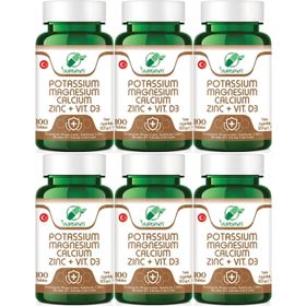Yurdavit Potasyum Magnezyum Kalsiyum Çinko 100 Tablet