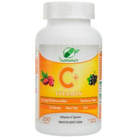 Yurdavit Vitamin C Sambucus Nigra Rose Hips 200 Tablet