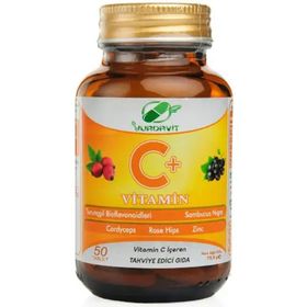 Yurdavit Vitamin C Sambucus Nigra Rose Hips 50 Tablet