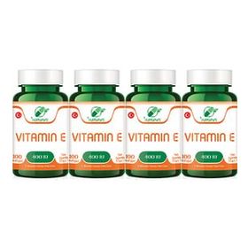 Yurdavit Vitamin E 400 IU İçeren 4x100 Kapsül
