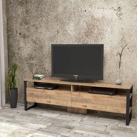 Yuru Design ML19 Iron Metal 2 Kapaklı 180 cm Tv Ünitesi Tv Sehpası