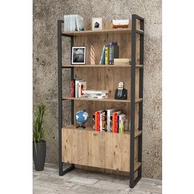 Yuru Design ML6 Iron Metal Kapaklı Aksamlı Kitaplık