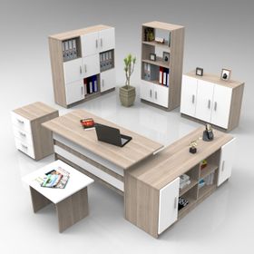 Yuru Design Vario ABCDEFG2 3 Renk Ofis Masa Makam Takımı
