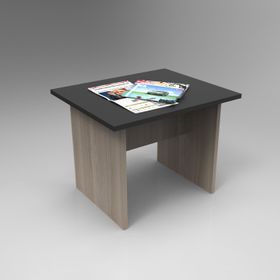 Yuru Design Vario B Meşe Siyah Ofis Sehpası