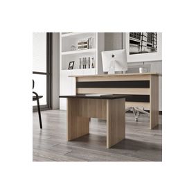 Yuru Design Vario B Meşe Siyah Ofis Sehpası