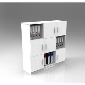 Yuru Design Vario G Ofis Beyaz Klasör Kitaplık