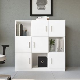 Yuru Design Vario G Ofis Beyaz Klasör Kitaplık