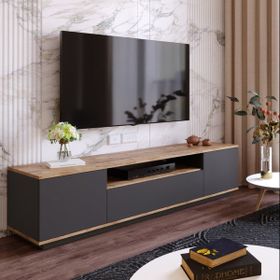 Yurudesign FR7-AA Future Çam-Antrasit Tv Ünitesi