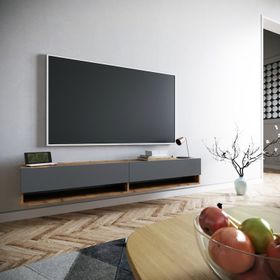 Yurudesign FR9-AA Future Çam-Antrasit Tv Ünitesi